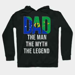 Christmas Islanders Dad The Man The Myth The Legend - Gift for Christmas Islanders Dad With Roots From Christmas Islanders Hoodie